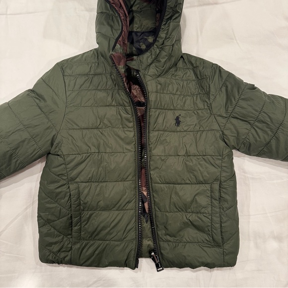 Ralph Lauren Baby Reversible Water Repellent Hooded Jacket - 18 Months - Picture 8 of 11
